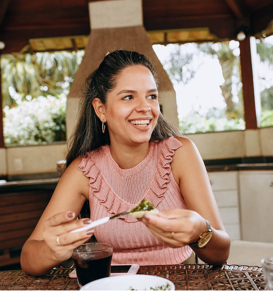 woman eating