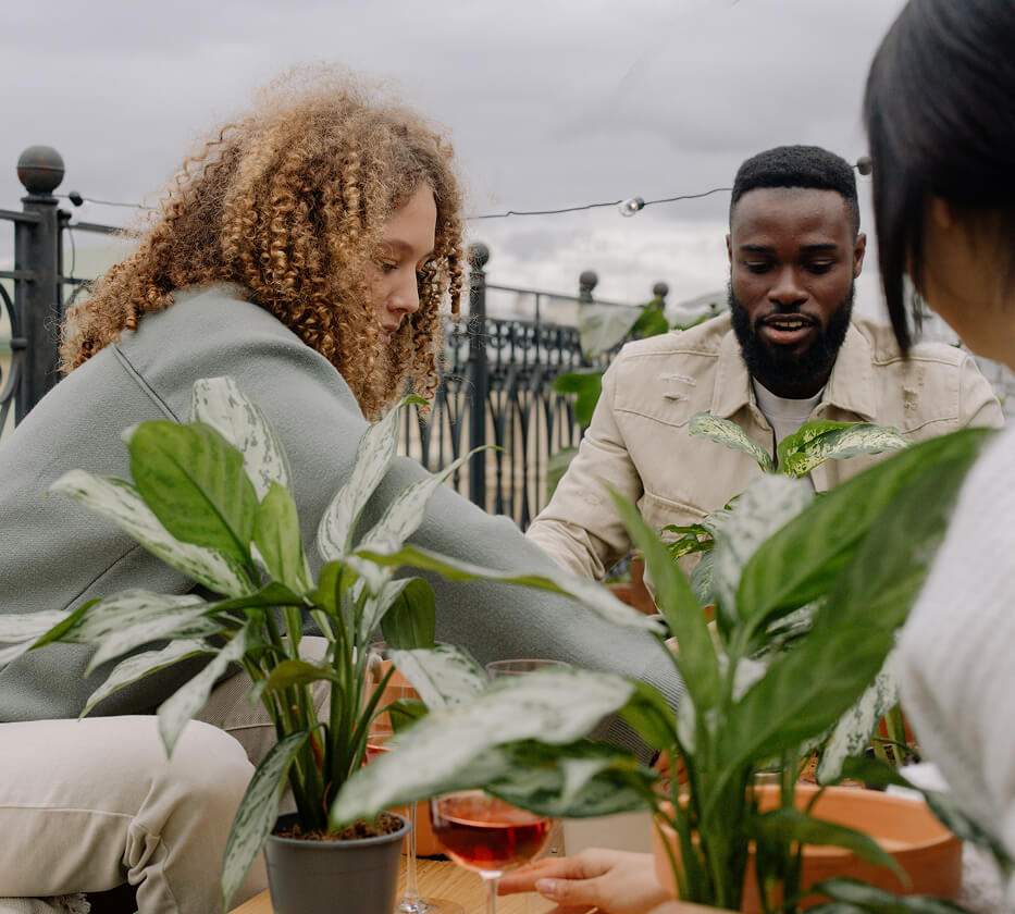 people gardening